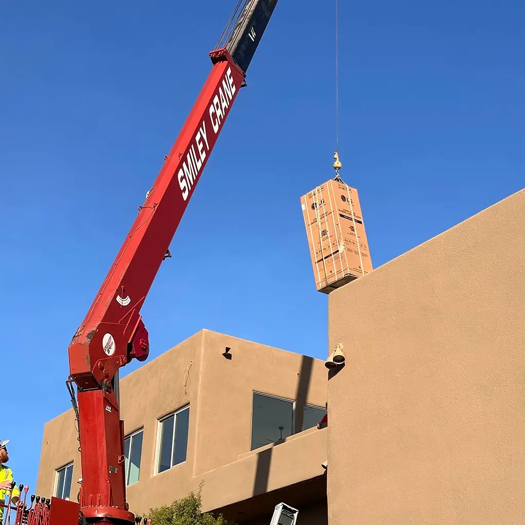 2nd Story Catalina Foothills Luxury Home Addition - Exterior Crane